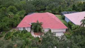 tile roof on a house