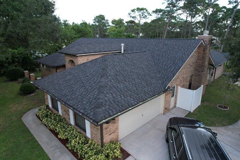 a roof of a house