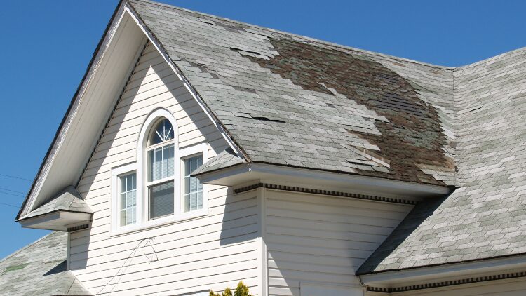 hurricane damaged roof