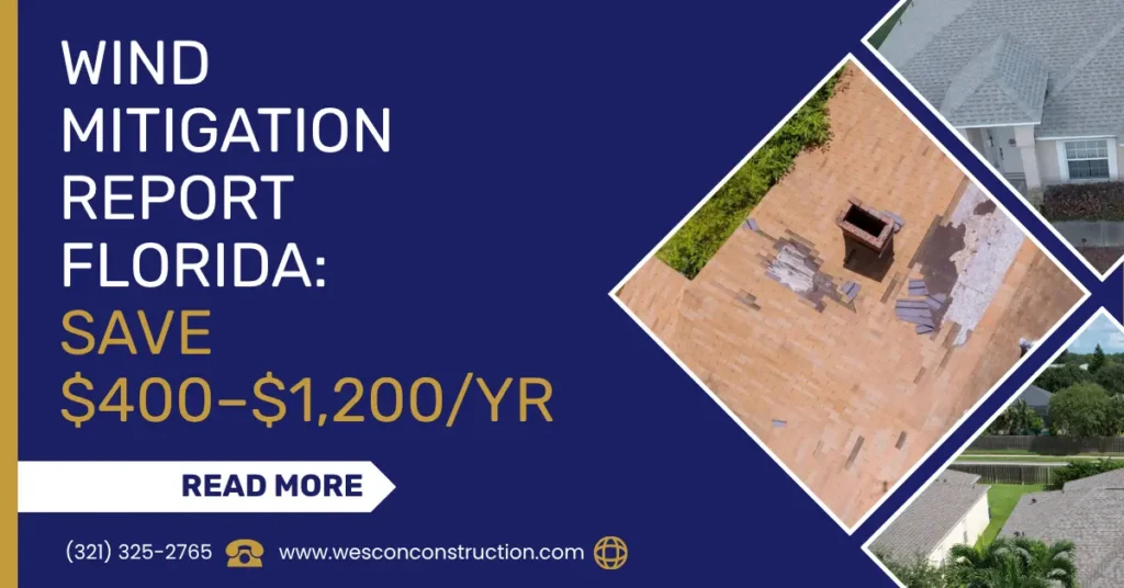 Wind mitigation report inspection on a Brevard County, FL home roof Blog Post