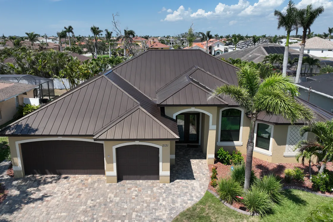 melbourne metal roofing brown
