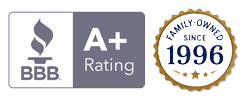 BBA A+ rated and 30 years family owned
