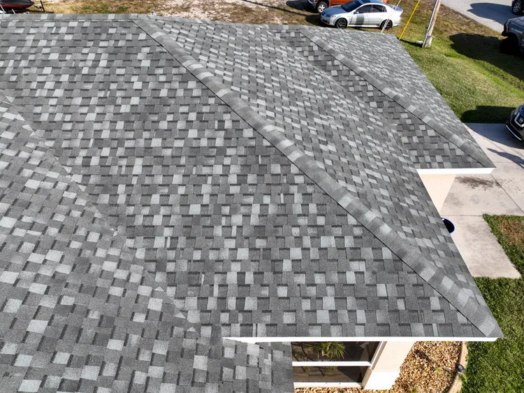 house with architectural shingles